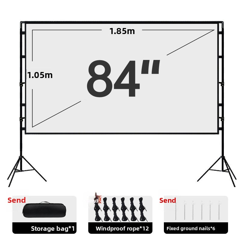 Portable Dual Stand Projector Screen