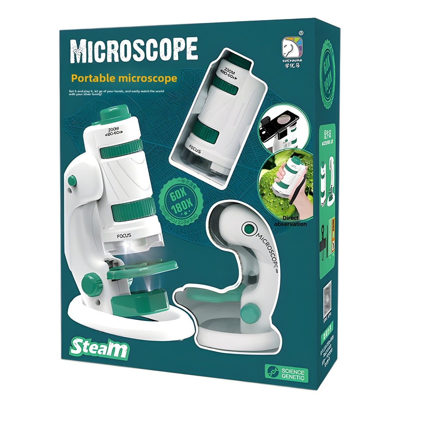 Portable Educational Microscope Kit for Science Exploration