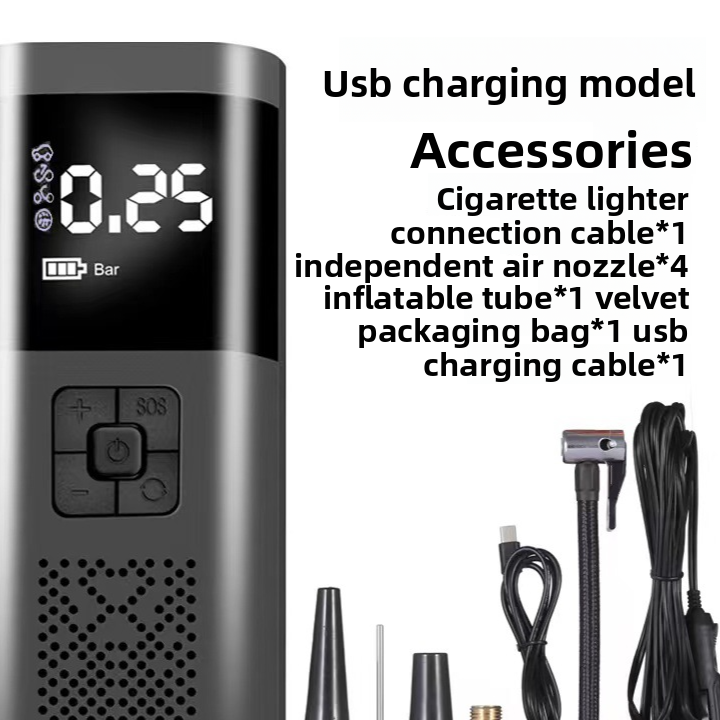 Portable Electric Air Pump for Car Tires