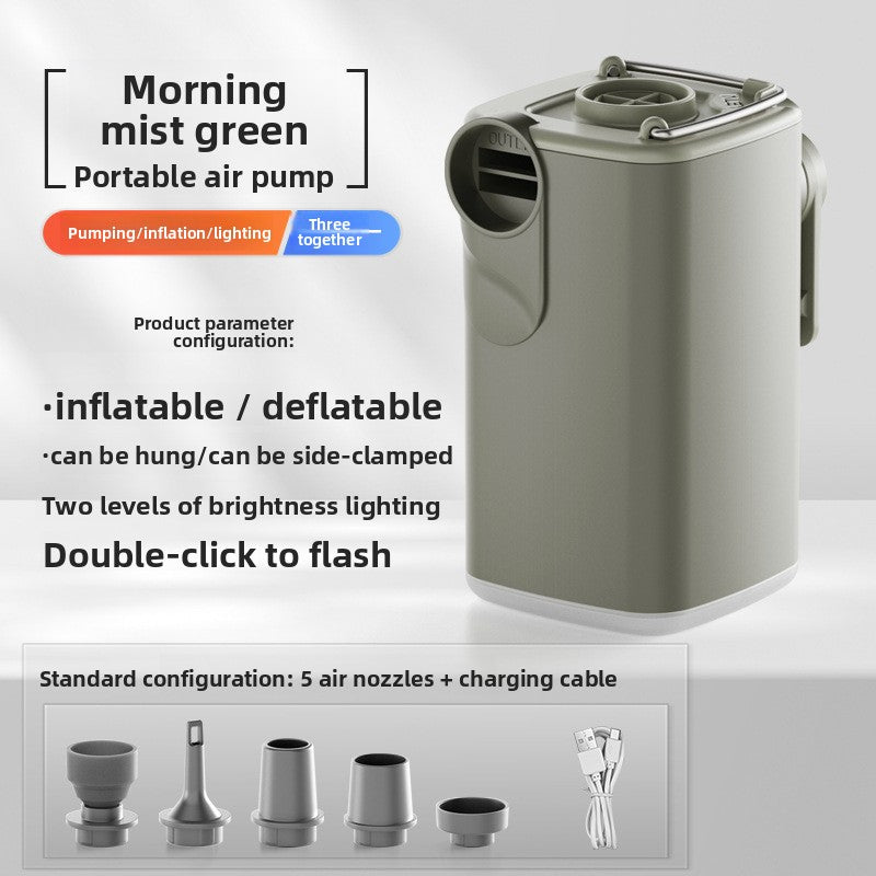 Portable Electric Air Pump with Light