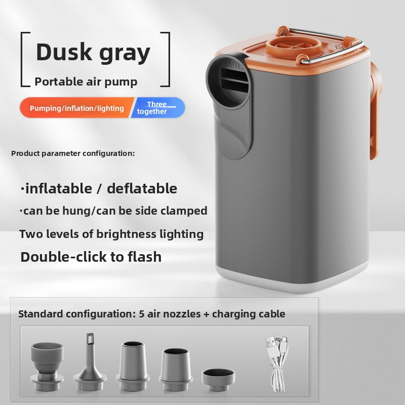 Portable Electric Air Pump with Light