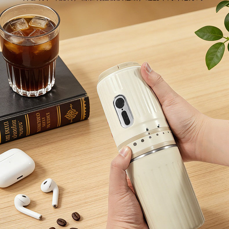 Portable Electric Coffee Grinder with Travel Cup