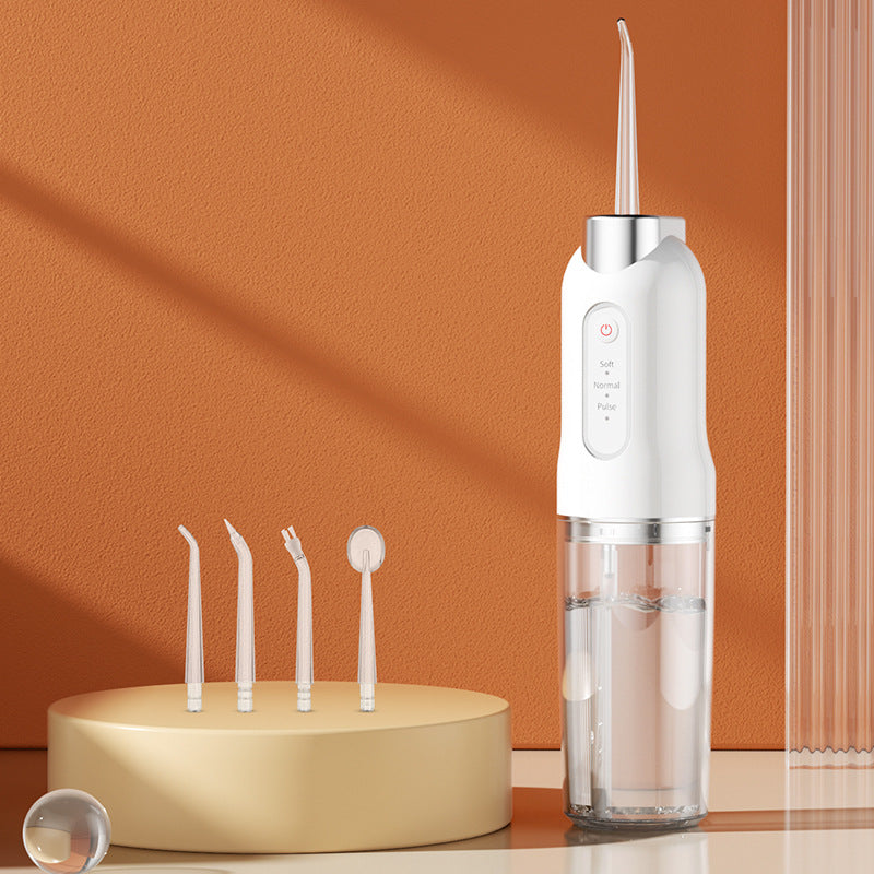 Portable Electric Dental Irrigator with 4 Nozzles