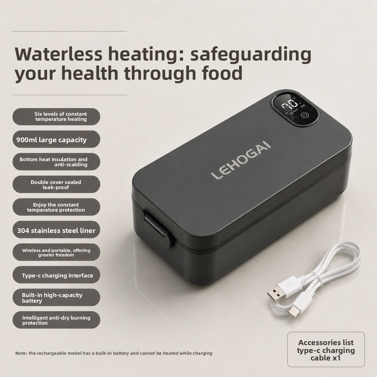 Portable Electric Heating Lunch Box