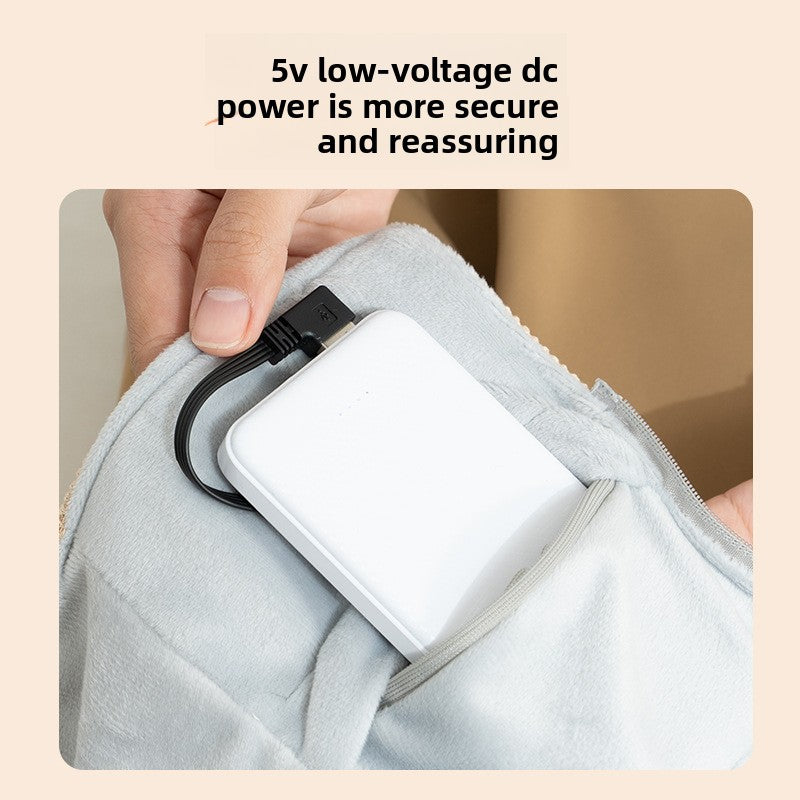 Portable electric heating warming blanket