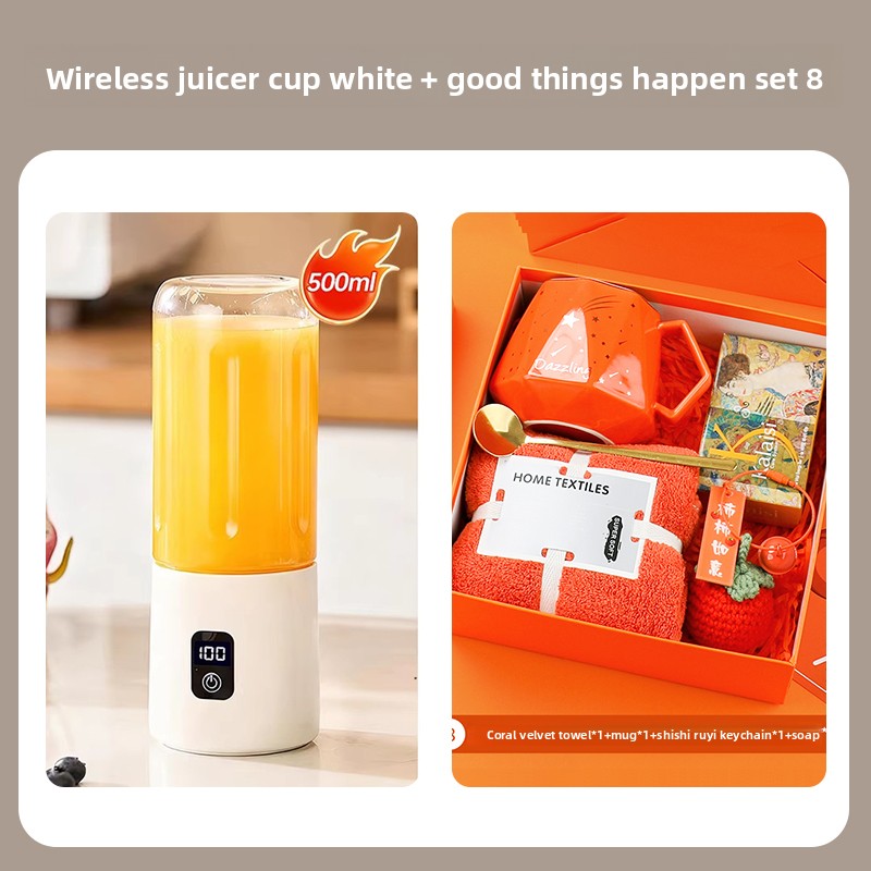 Portable Electric Juicer Cup with Ice Crushing Function