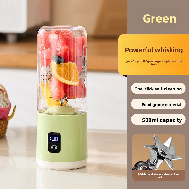 Portable Electric Juicer Cup with Ice Crushing Function