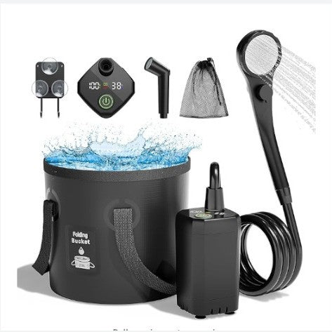 Portable Electric Shower with Temperature Display