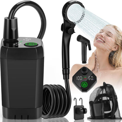 Portable Electric Shower with Temperature Display