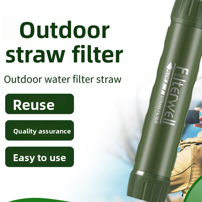 Portable Emergency Water Purification Straw