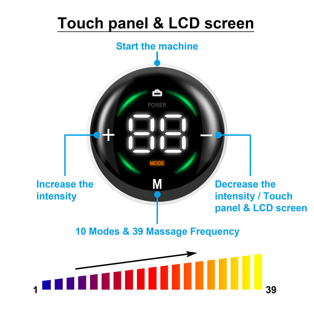 Portable EMS Muscle Stimulation Massager with Touch Screen