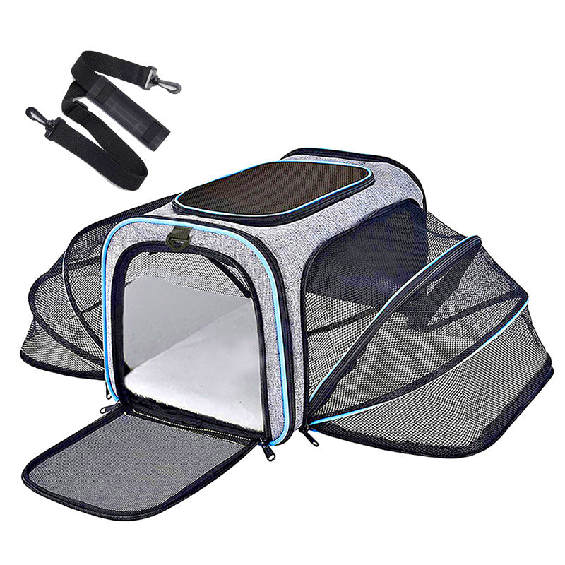 Portable Expandable Pet Carrier Tote for Small Dogs and Cats