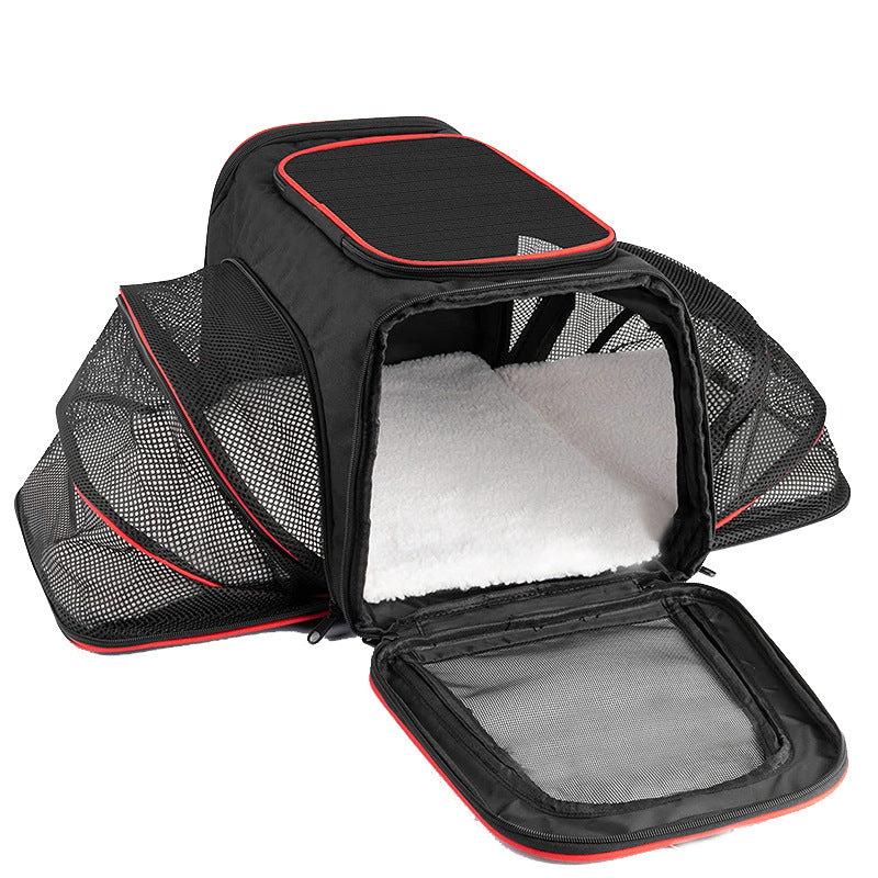 Portable Expandable Pet Carrier Tote for Small Dogs and Cats