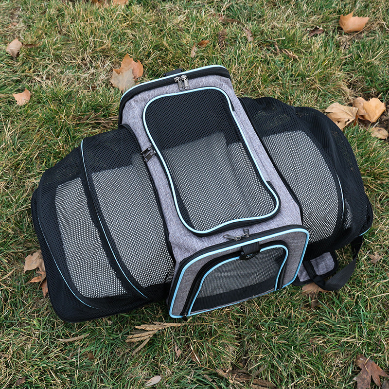 Portable Expandable Pet Carrier Tote for Small Dogs and Cats