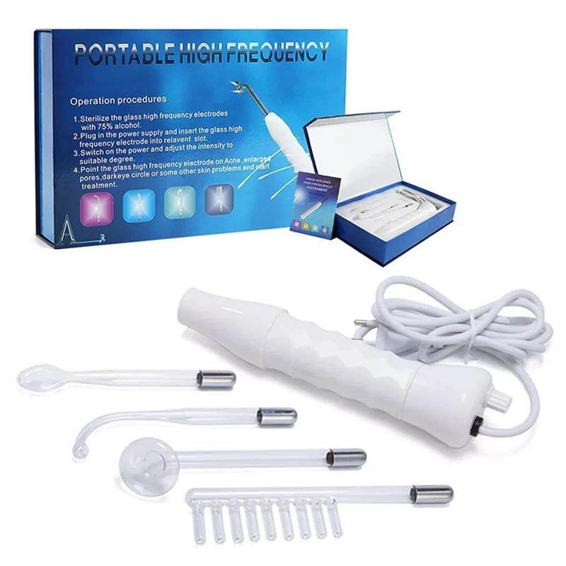 Portable facial electrotherapy device