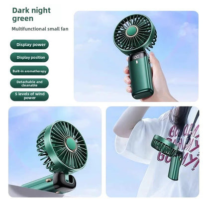 Portable fan with built-in charging function and silent operation