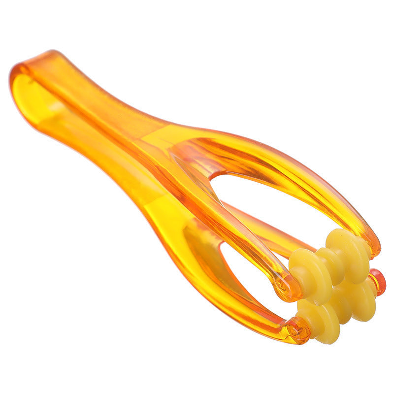 Portable Finger and Palm Massager with Jade Roller