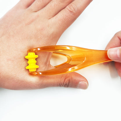 Portable Finger and Palm Massager with Jade Roller