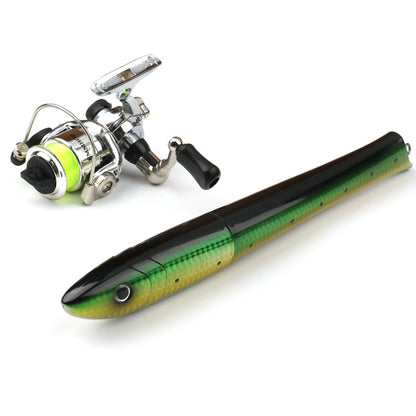 Portable Fish Shaped Telescopic Fishing Rod Combo