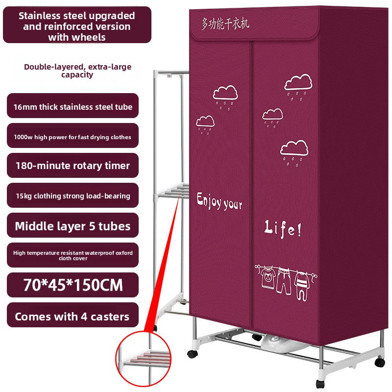 Portable Foldable Clothes Dryer with PTC Heating