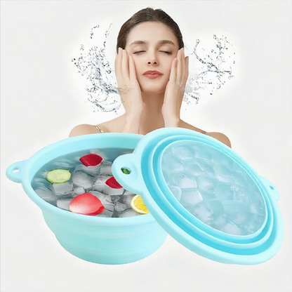 Portable Foldable Silicone Ice Basin