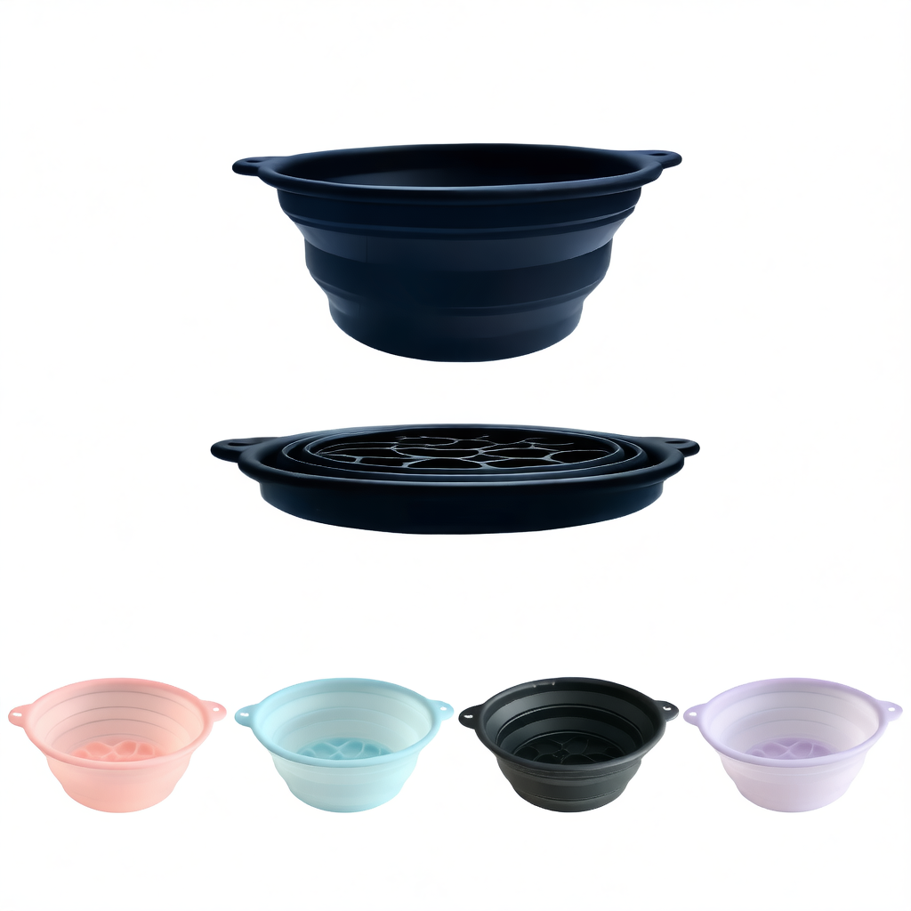 Portable Foldable Silicone Ice Basin