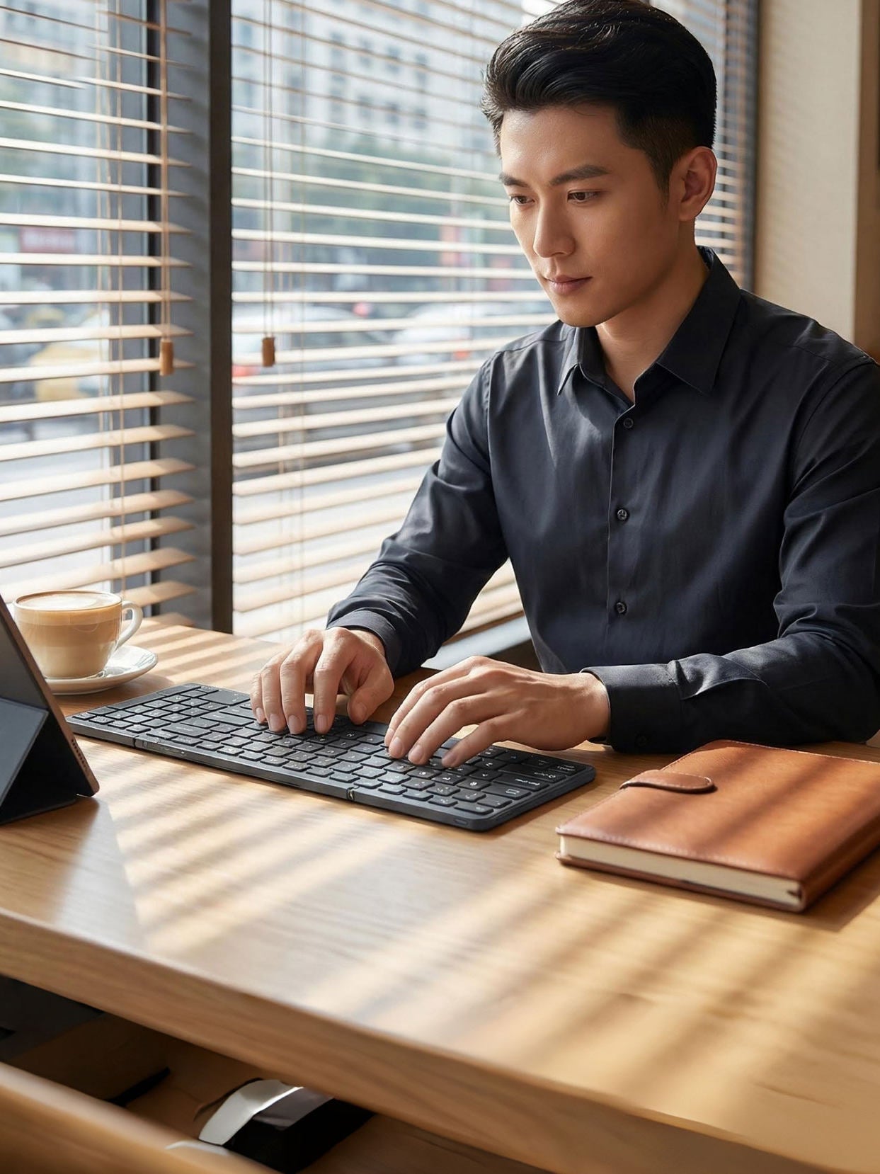 Portable Foldable Wireless Keyboard and Mouse Set