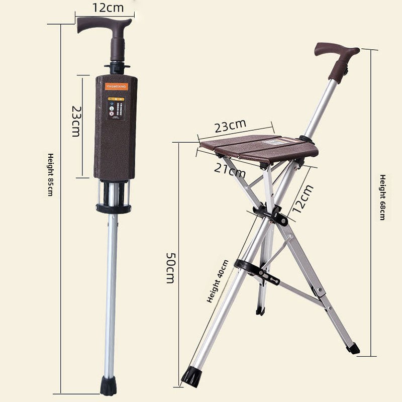 Portable Folding Cane Stool