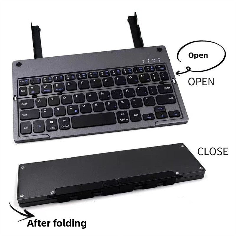 Portable folding keyboard