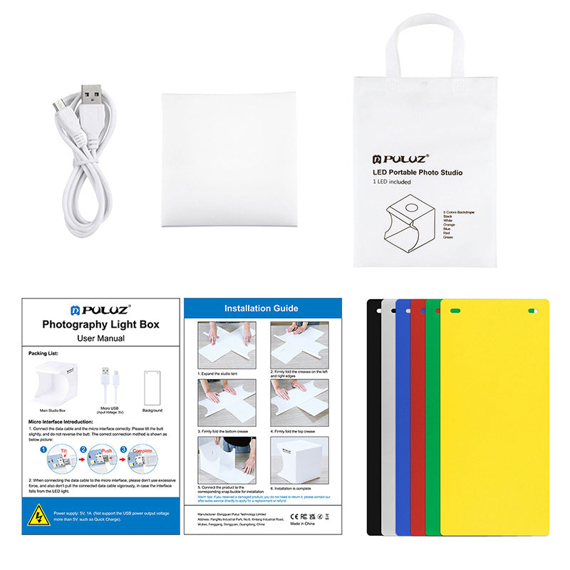 Portable Folding LED Photo Studio Light Box