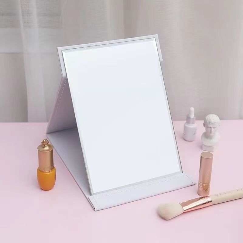 Portable Folding Makeup Mirror with Waterproof Design