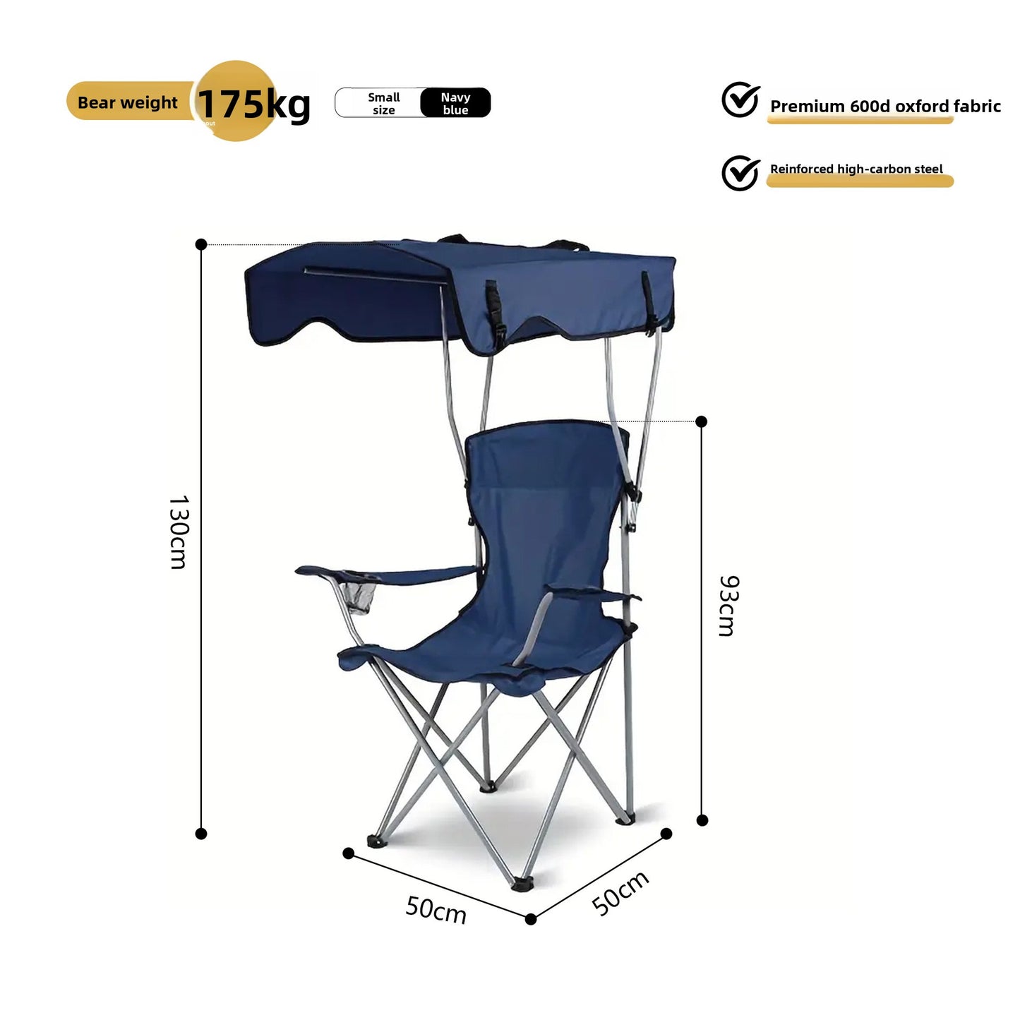 Portable Folding Outdoor Chair with Sunshade