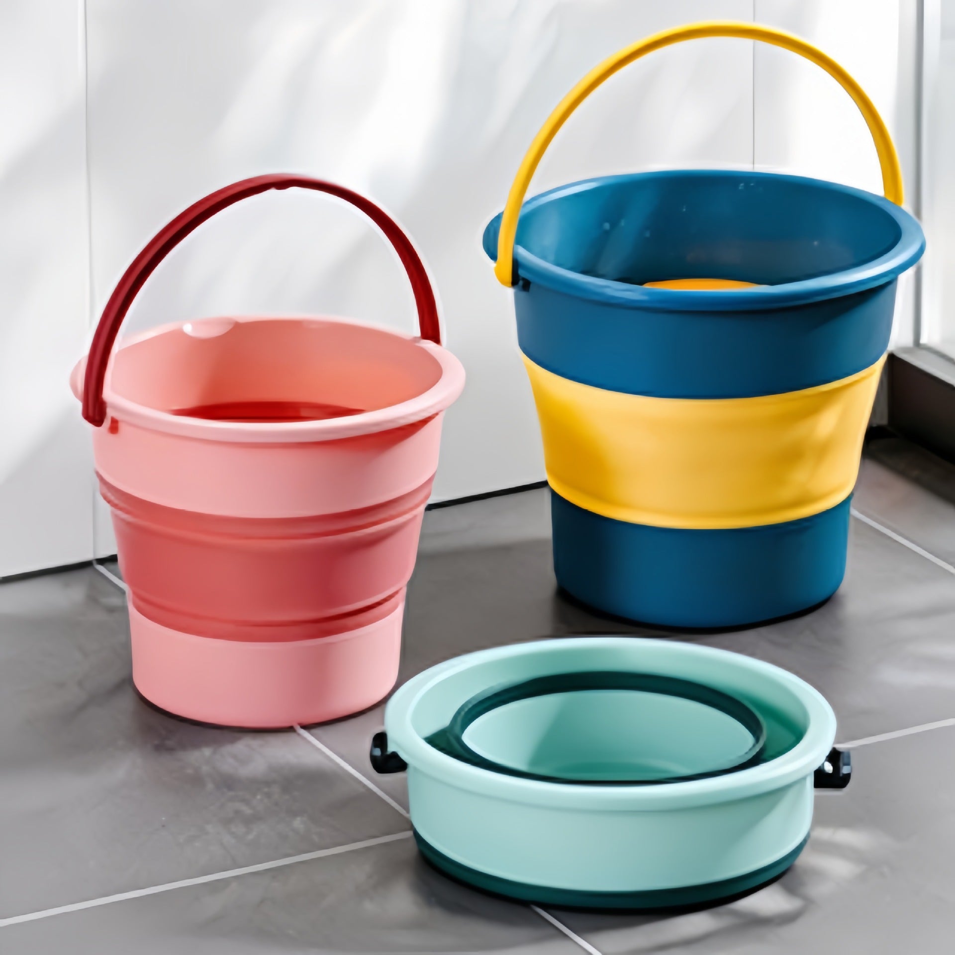 Portable Folding Plastic Bucket