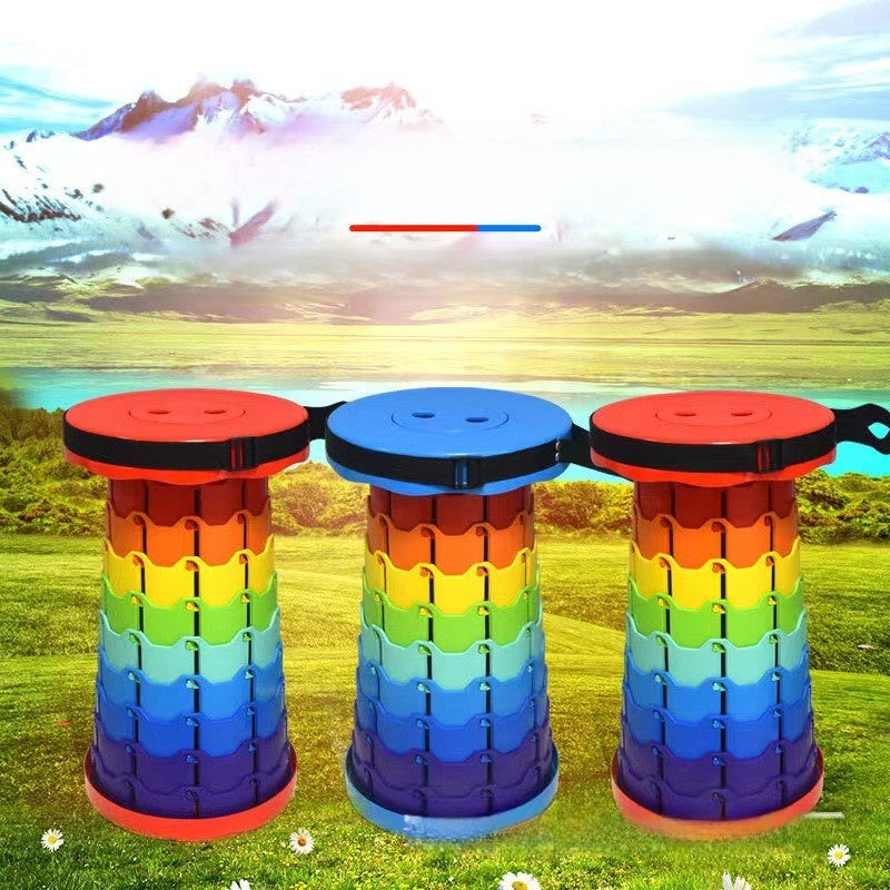 Portable folding stool