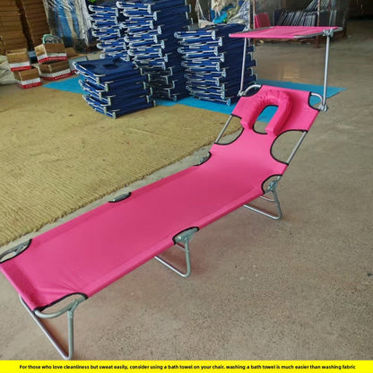 Portable Folding Sun Lounge Chair with Adjustable Backrest