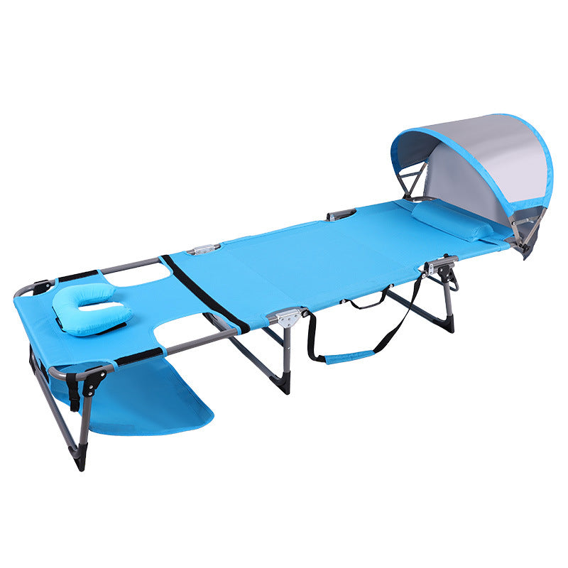 Portable Folding Sunbed with Awning
