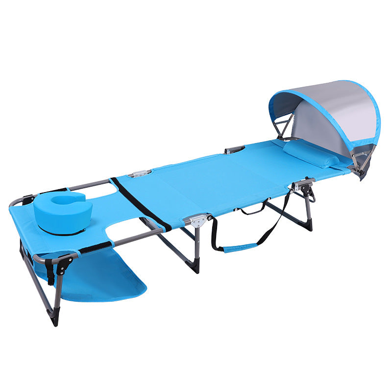 Portable Folding Sunbed with Awning