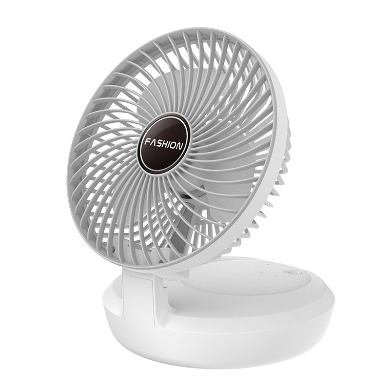 Portable folding wall-mounted small fan
