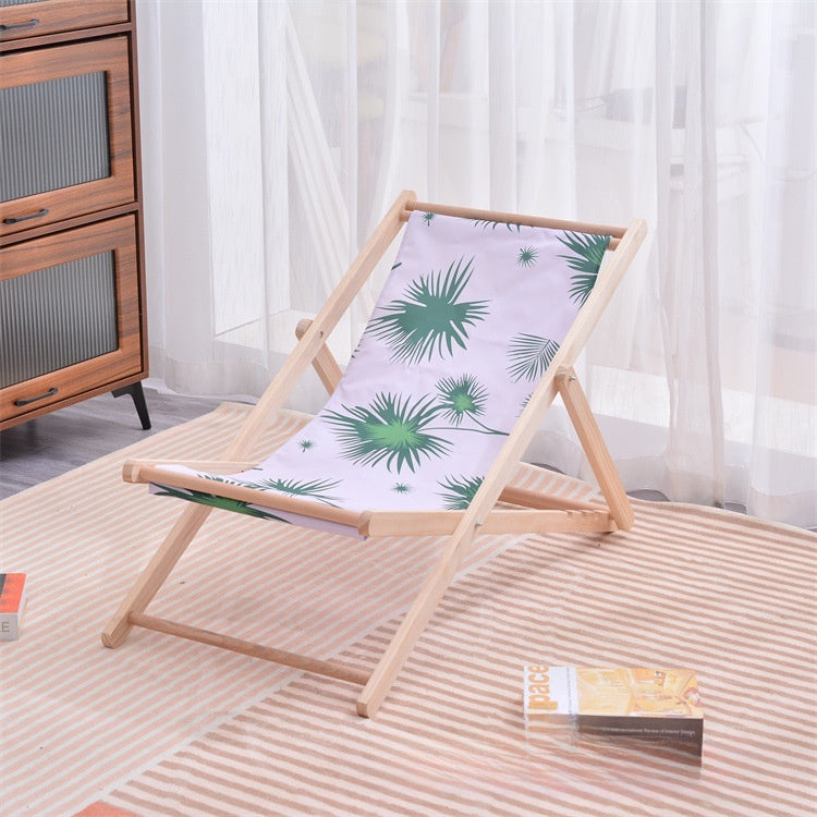 Portable Folding Wood Beach Chair