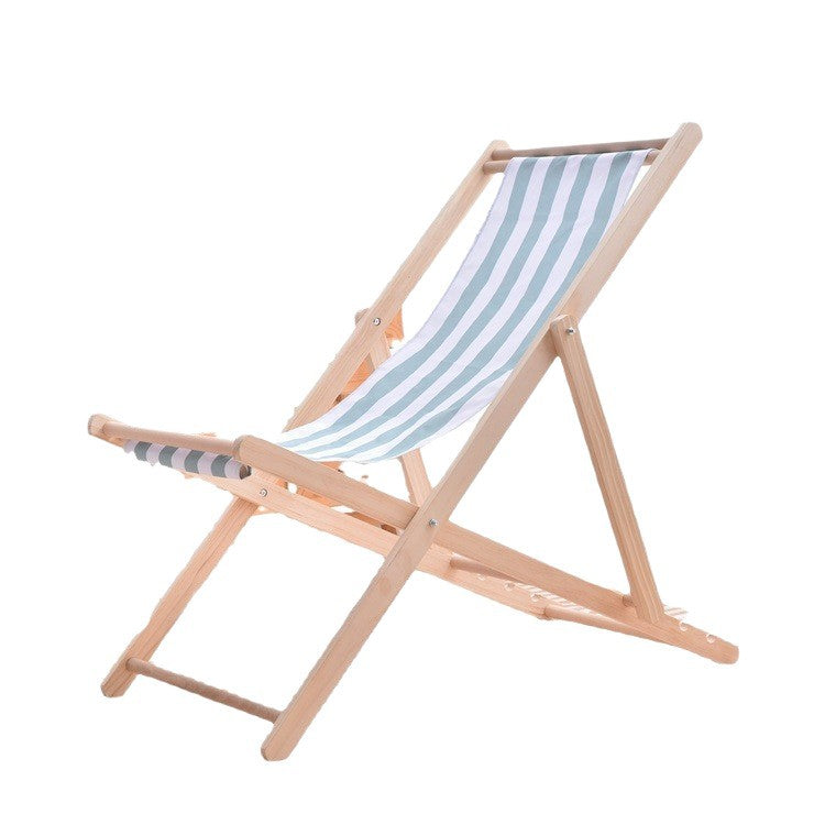 Portable Folding Wood Beach Chair