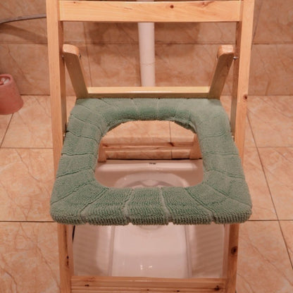 Portable Folding Wooden Commode Chair