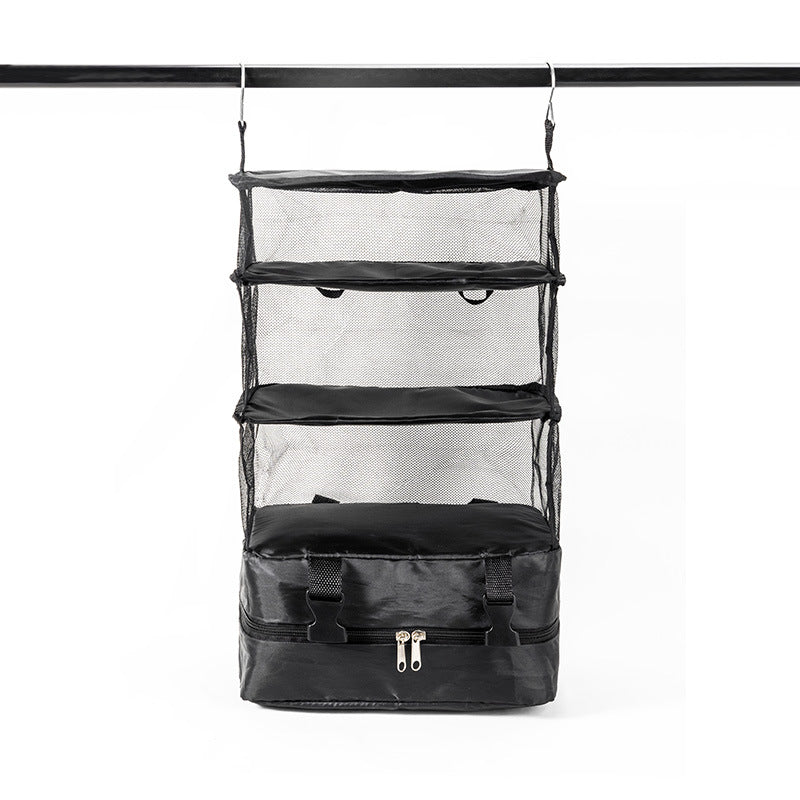 Portable four-layer travel cabinet