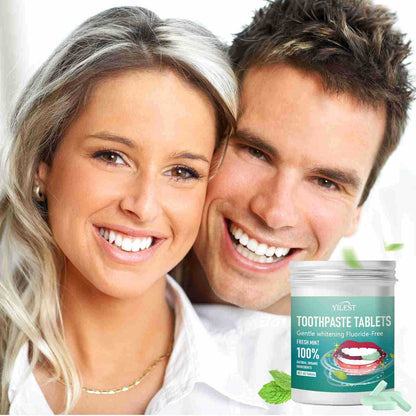 Portable fruit-flavored toothpaste strips