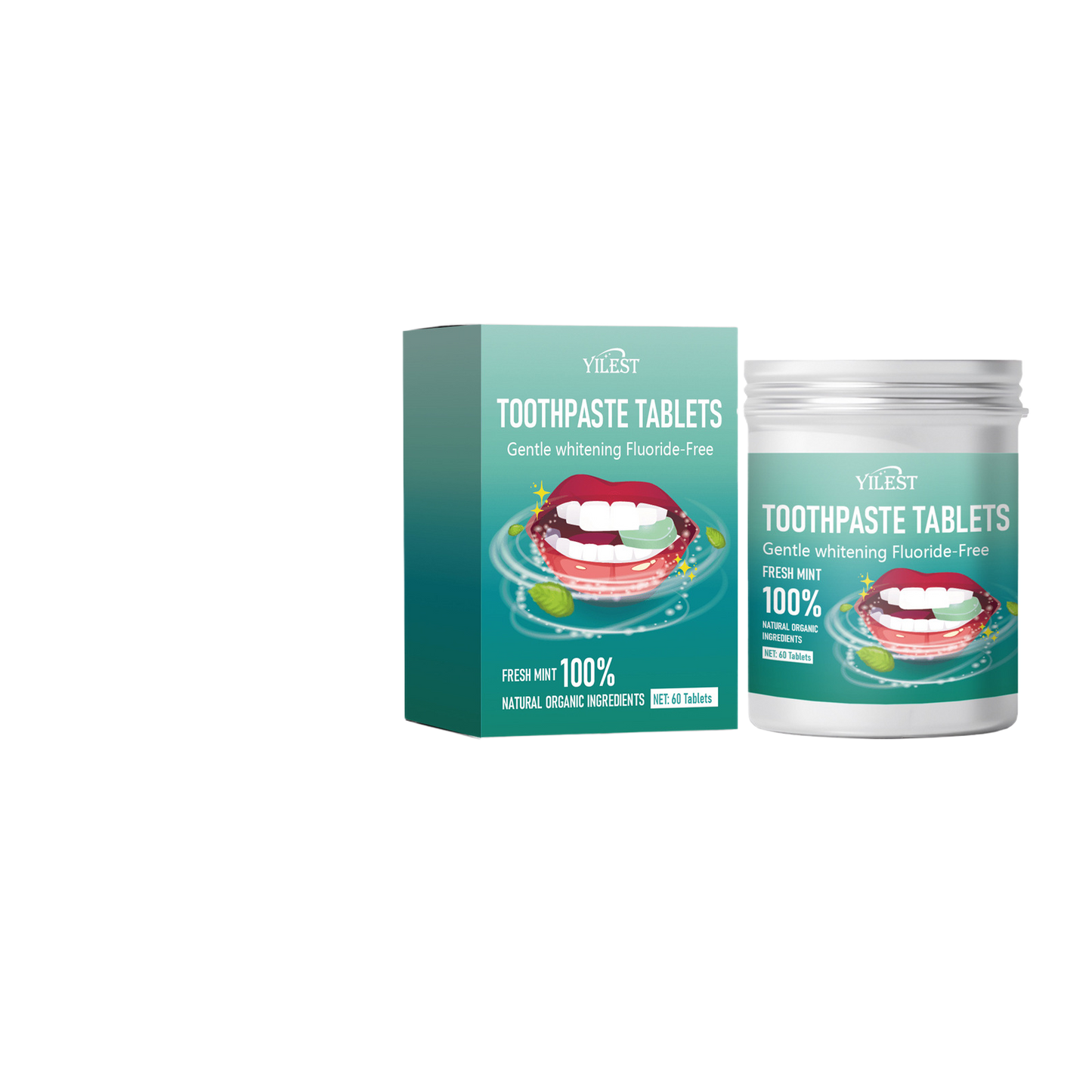 Portable fruit-flavored toothpaste strips