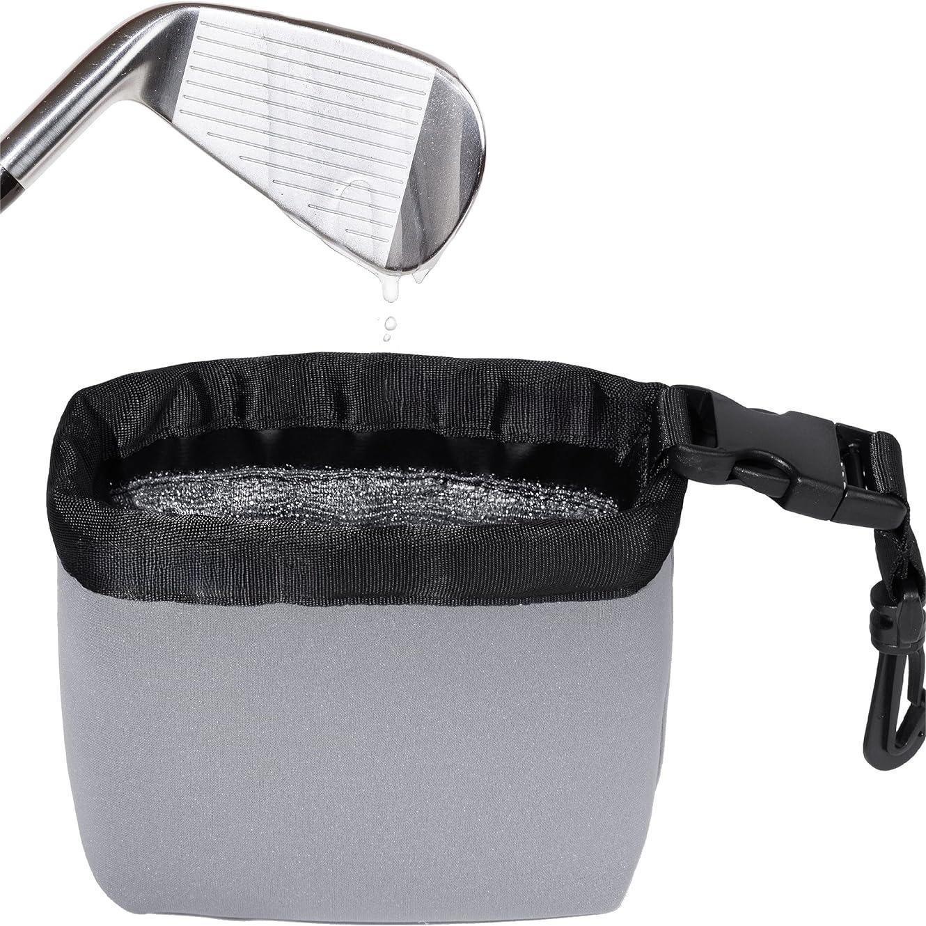 Portable Golf Ball Cleaning Bag with Detachable Design