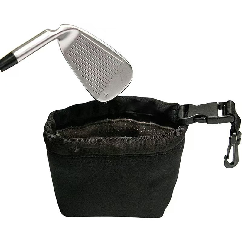 Portable Golf Ball Cleaning Bag with Detachable Design