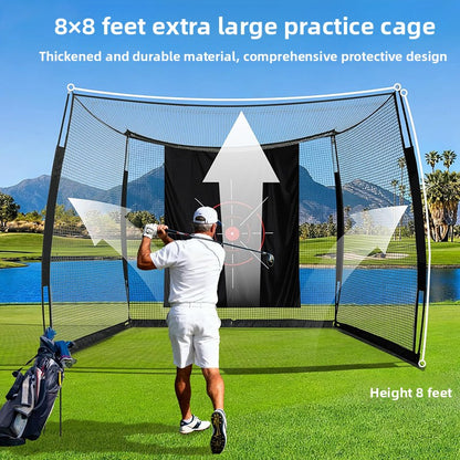 Portable Golf Hitting Net with Target Curtain