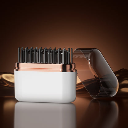 Portable hair straightening comb