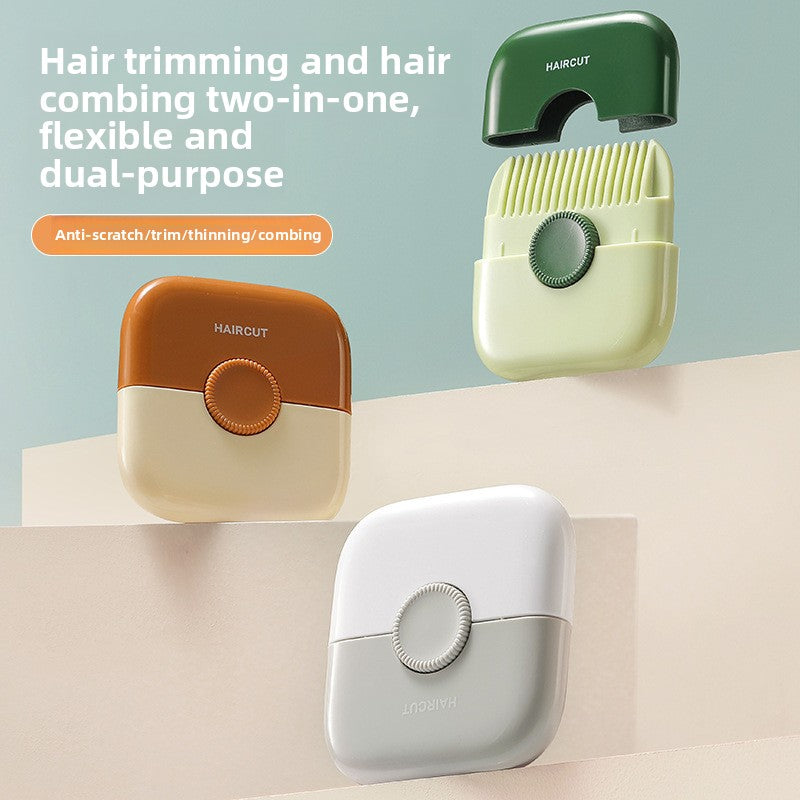 Portable Hair Trimming Comb for Bangs and Split Ends