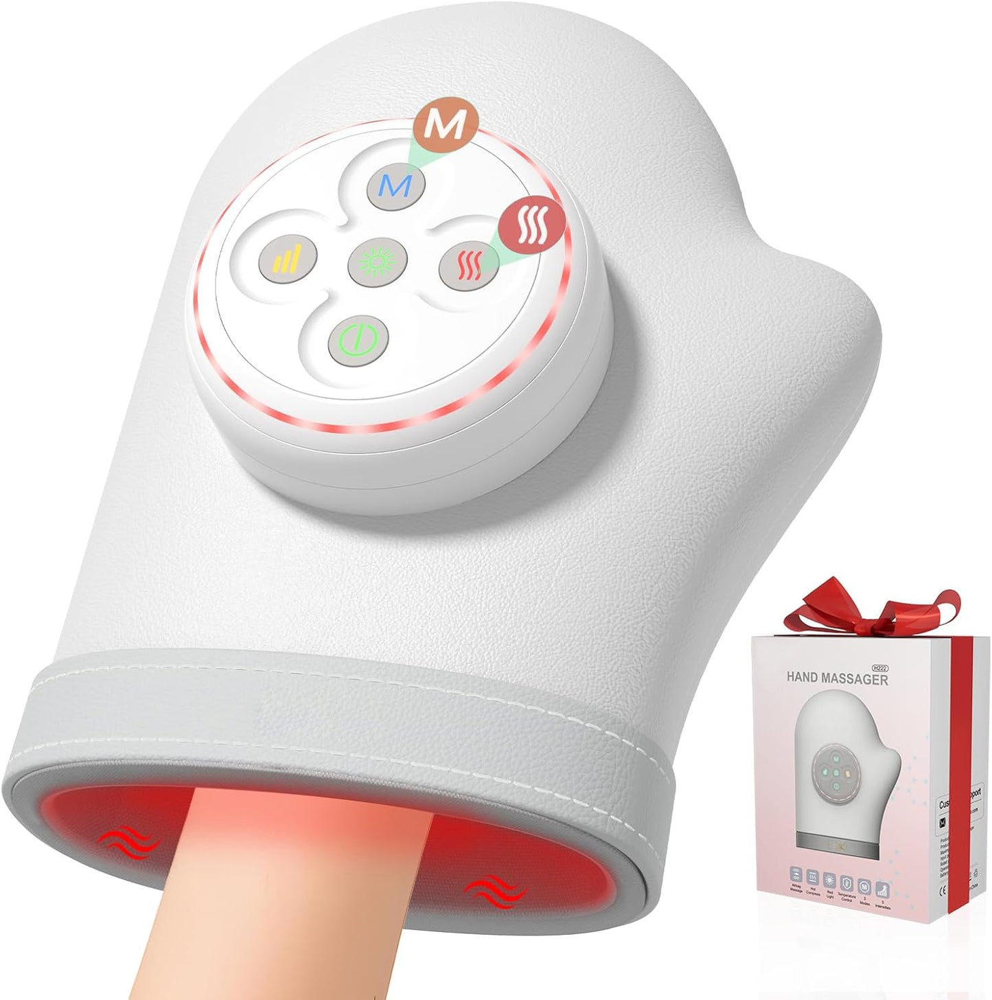 Portable Hand Massager with Heat and Compression Therapy